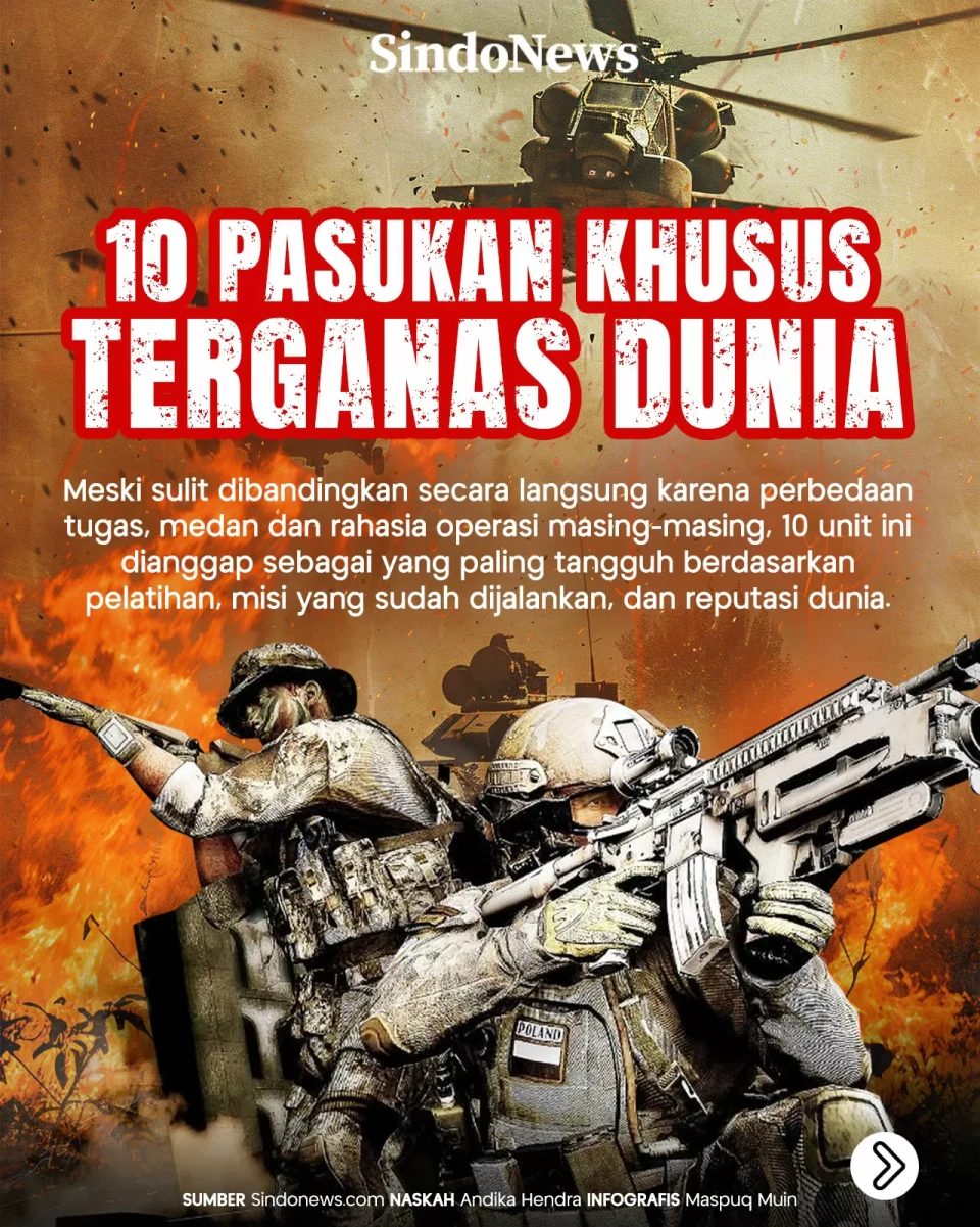 10 Pasukan Khusus Terganas...