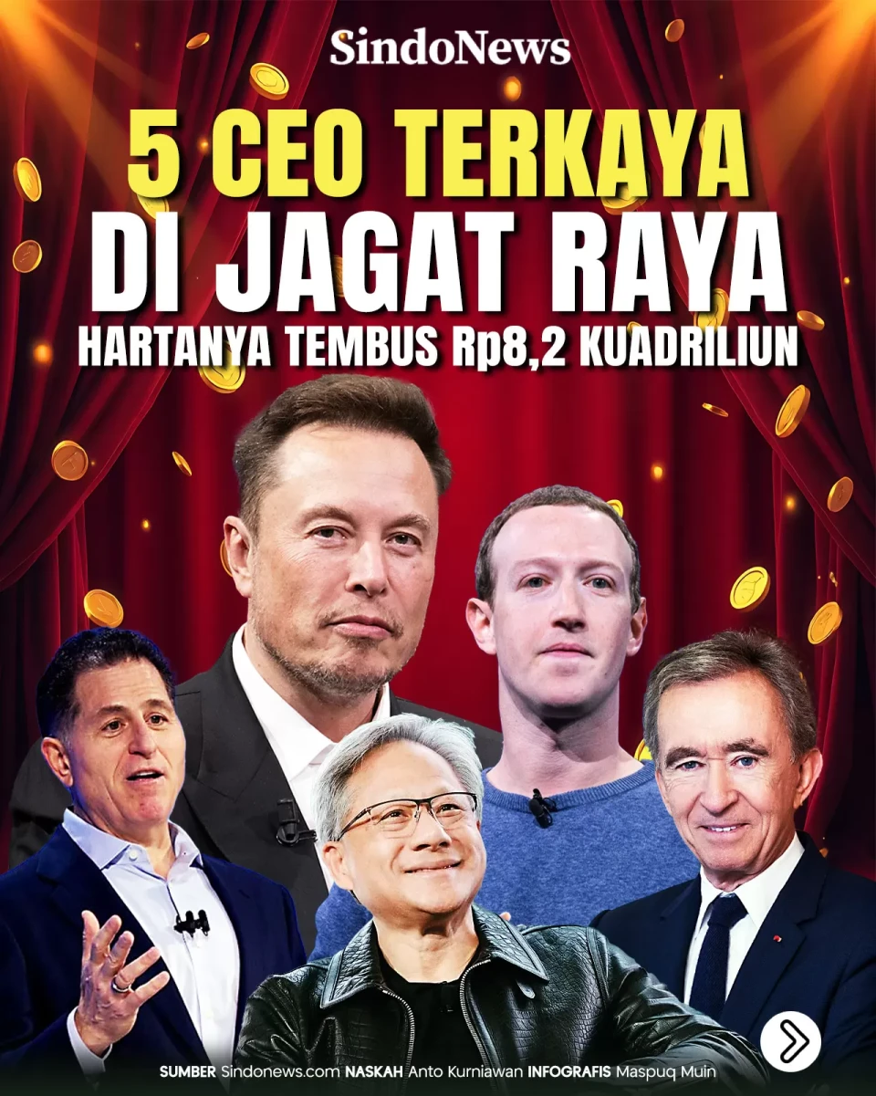 5 CEO Terkaya di Jagat...