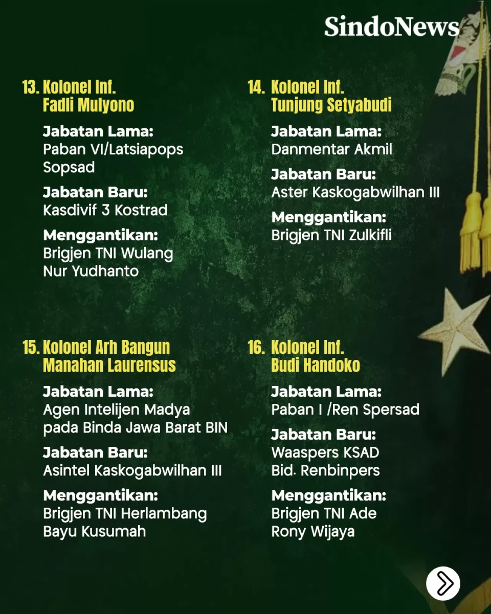 18 Kolonel AD Pecah...