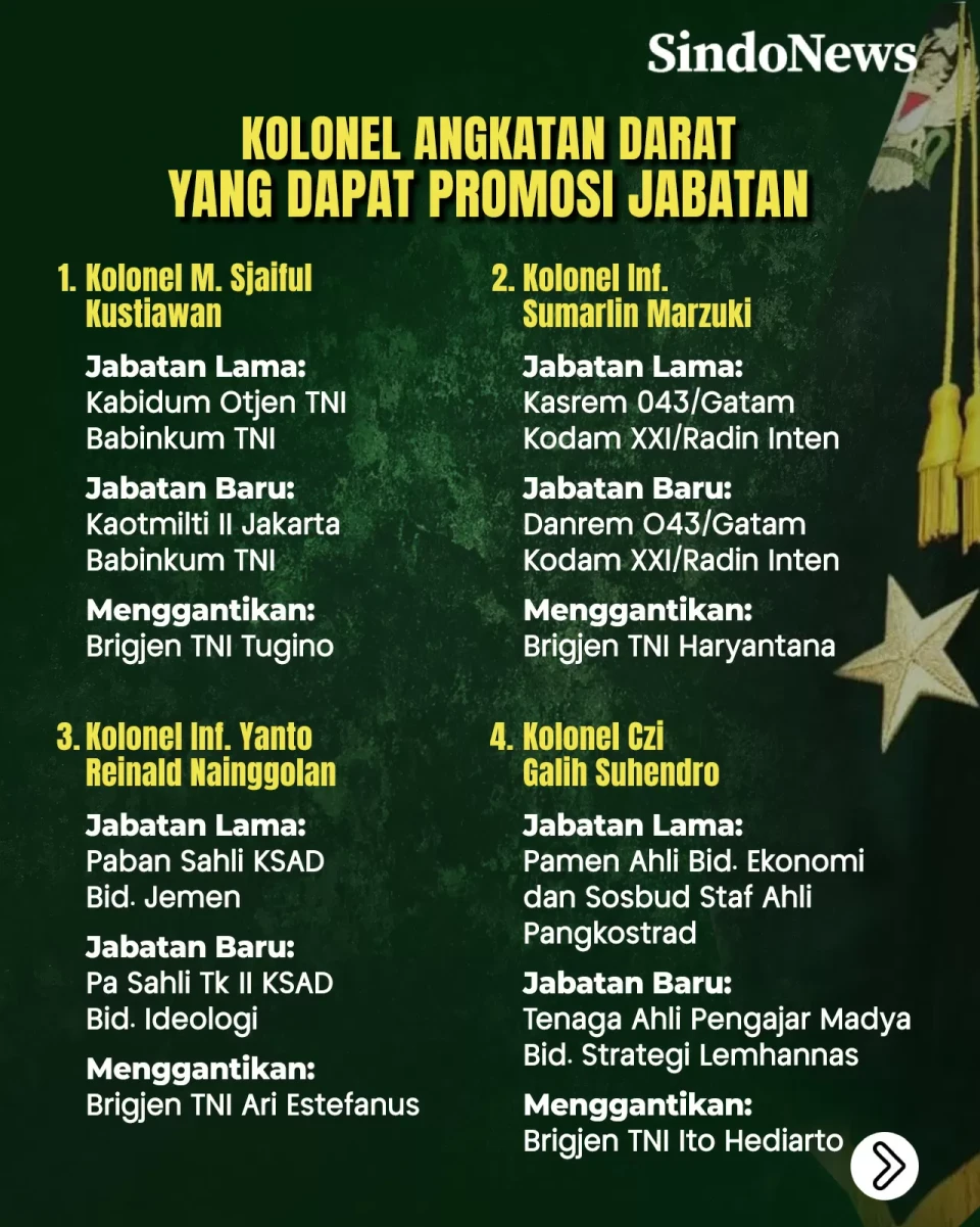 18 Kolonel AD Pecah...