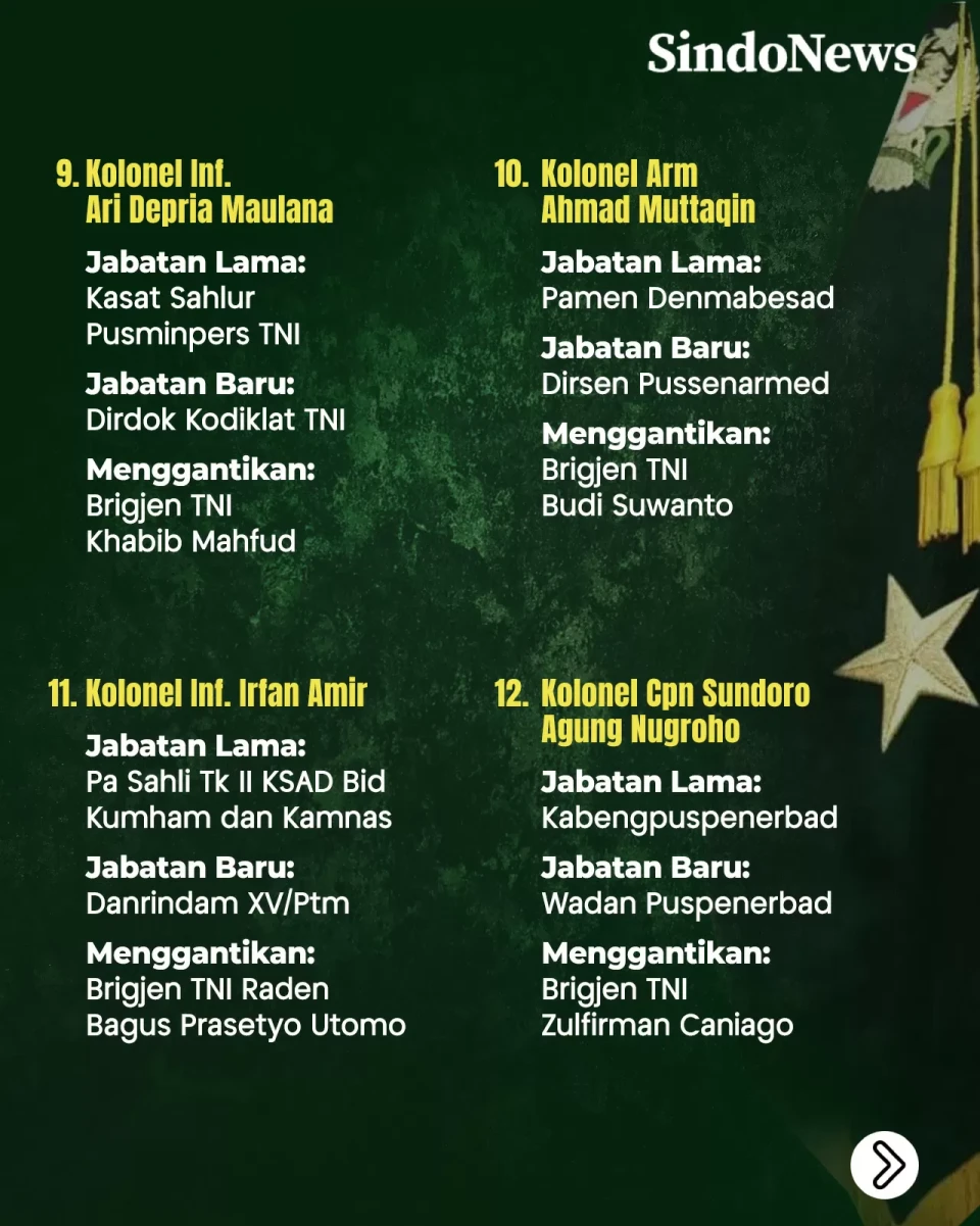 18 Kolonel AD Pecah...
