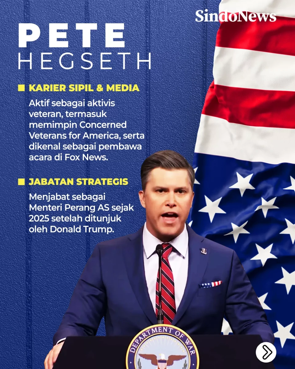 Pete Hegseth, Menteri...