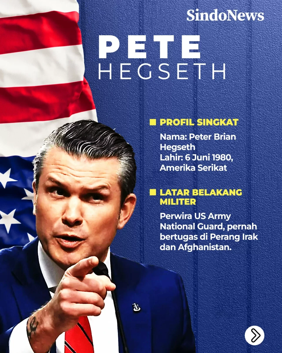 Pete Hegseth, Menteri...