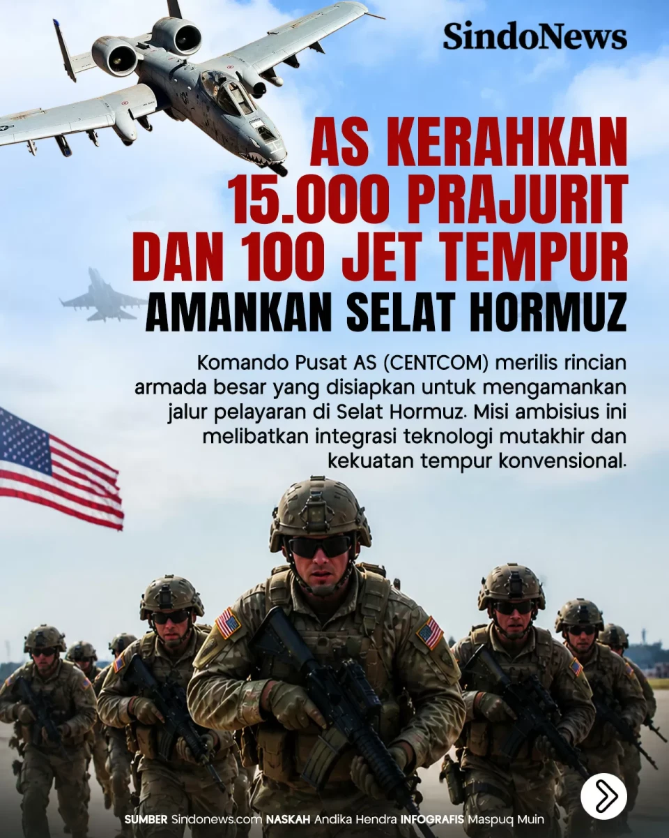AS Kerahkan 15.000 Prajurit...